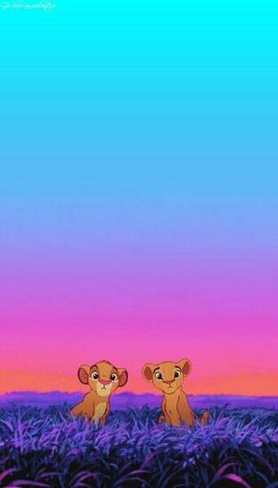 Simba And Nala Loving iPhone Wallpaper Disney