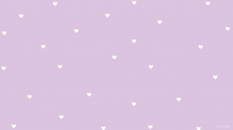White Hearts On Purple Wallpaper