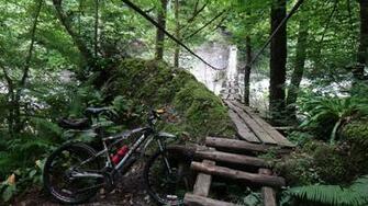 Mountain Bike Action Wallpaper Bicycle Bridges