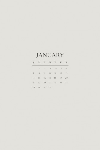Start The New Year Right With January Calendar