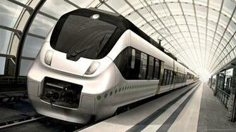 HD Modern White Train Wallpaper