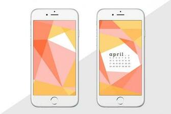 April Calendars And Wallpaper Red Stamp