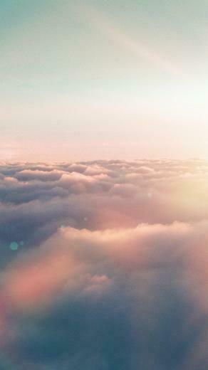 Sky Fly Sun Nature Fantastic Flare iPhone Wallpaper