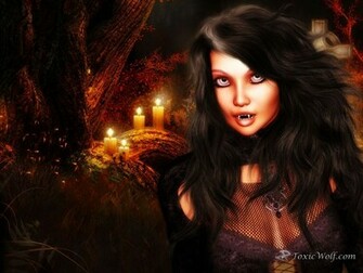 Wallpaperweb Org Wallpaper Fantasy Toxic Wolf Vampire Htm