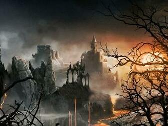 Dark Fantasy Fairy Tale Castle HD Wallpaper Res