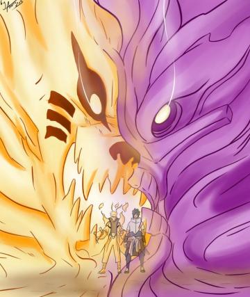 Susanoo Kyuubi By Axone213 Naruto Uzumaki Art