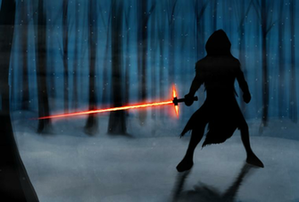 Kylo Ren Ignites His Lightsaber By Cyboarach95