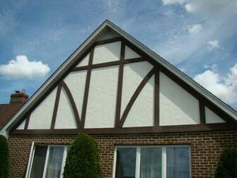 Wallpaper Over Brick Stucco Exterior White