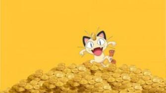 Pokemon Coins Money Meowth Wallpaper