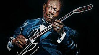 Blues B King Guitar Kingr Art