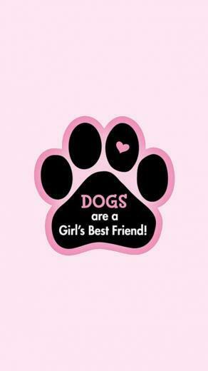 Dogs Are A Girls Best Friend iPhone Wallpaper