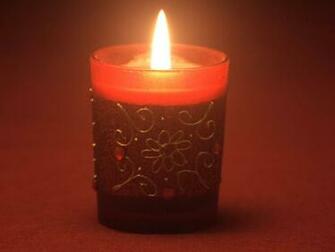Christmas Candle Wallpaper Stock Photos