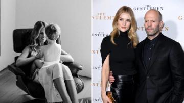 Rosie Huntington Whiteley Glows As She Plays With Son Jack In Rare