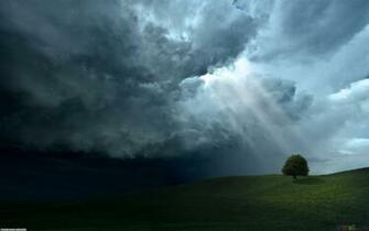 Sunrays On A Cloudy Day Wallpaper Open Walls
