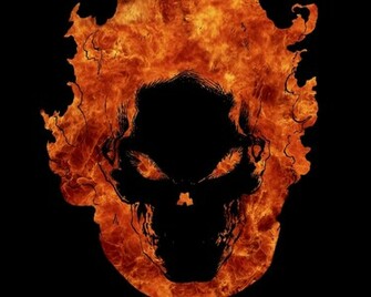 Android Phones Wallpaper Skull In Fire
