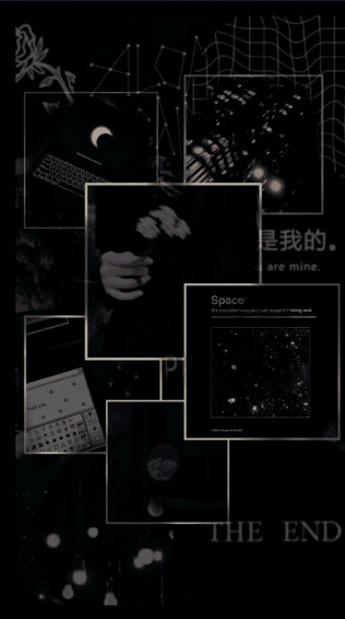 Aesthetic Black Lockscreen Dark Wallpaper iPhone