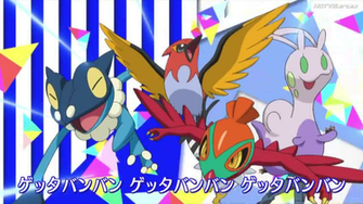Frogadier Fletchinder Luchabull And Sliggo By Jajamamafr