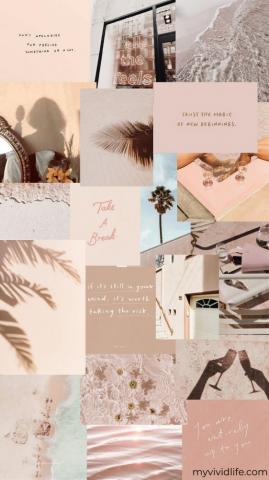 February Moodboard My Vivid Life iPhone Wallpaper