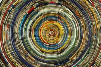 Recycled Magazine Coasters Set Of Four Photo
