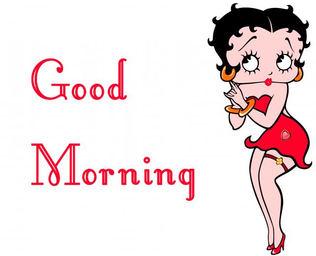 Betty Boop Good Morning Image Wallpaper Pic For Whatsapp Status
