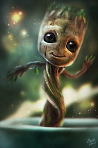 Little Baby Groot By Ice Wolf Elemental