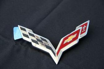 C7 Corvette Logo Single Post Emblem