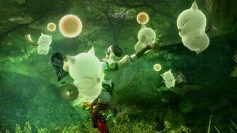 Ff14 Wallpaper Moogles Celebrating