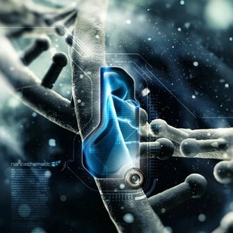 Science Dna Wallpaper Blue Text Biology