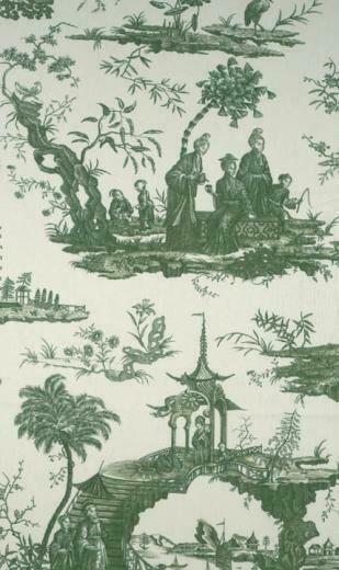 Scalamandre Canton Chinoiserie Toile Georgian Green