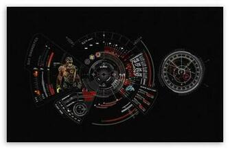 Iron Man Suit Diagnostic HD Wallpaper For Wide Widescreen
