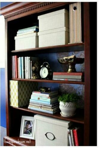 Map Or Wallpaper On Back Of Bookcase New Project
