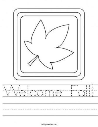Fall Leaves Worksheets