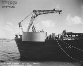 File Uss North Carolina Stern 40mm Gun Nara 19lcm Bb55 Jpg