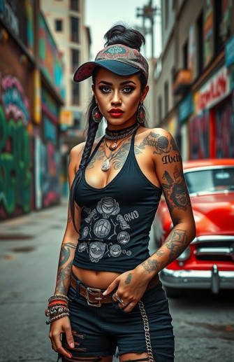 Mexican Gangster Girl Wallpaper