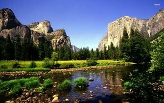 Mountain Stream Wallpaper Nature