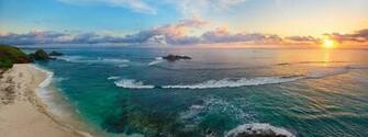 High Resolution Coastline Dual Screen Background Id