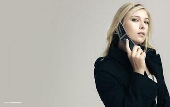 Maria Sharapova Blonde Girl Gray Phone Sport