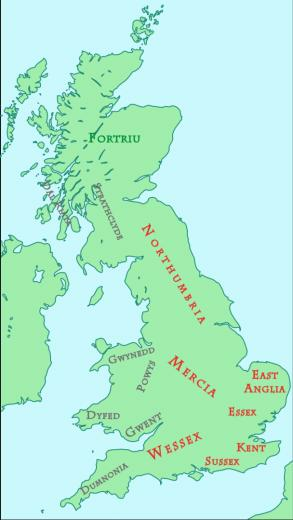 Northumbria Map Image In Collection