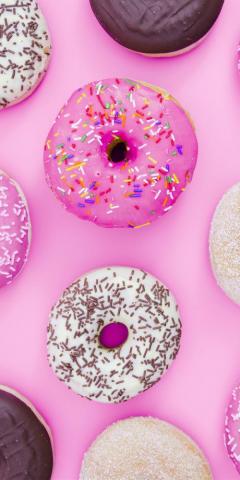 Donut Worry Be Happy Foundonweheartit iPhonebackground