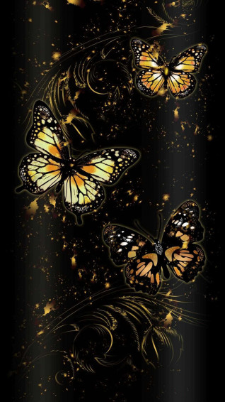 Glitter Butterfly Wallpaper
