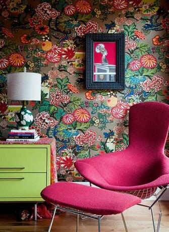 Image Of Large Scale Floral Wallpaper