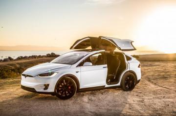 Tesla Model X Wallpaper Top Background