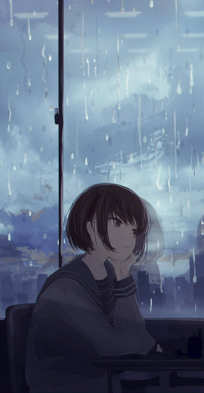 Sad Anime Phone Wallpaper