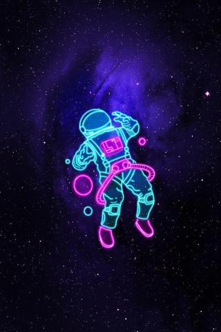 On Phone Stuff Astronaut Wallpaper Vaporwave