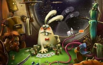 Wallpaper Card Space Fiction The Game Robot Money Art