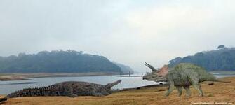 Deinosuchus Vs Triceratops By Sameerprehistorica
