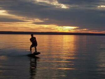 Wakeboarding Sunset Wallpaper At