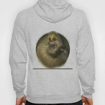 Wookie White Background Hoody By Mattiasstarkenberg Society6