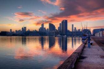 Docklands Melbourne Australia Reflection G Wallpaper