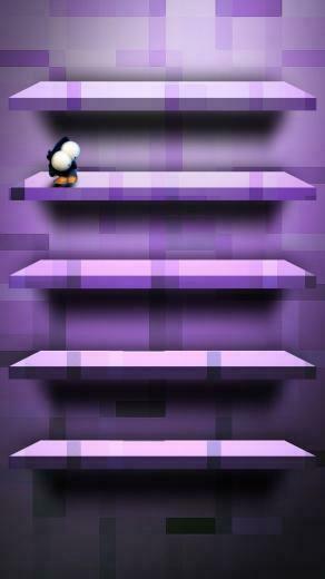 Violet Shelf iPhone Wallpaper HD